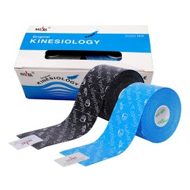 Original Nasara Kinesiology Tape, Sets with 2 to 12 Rolls Many colours and combinations. Roll size: 5 cm x 5 m.