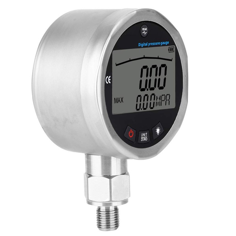 Digital Hydraulic Pressure Gauge, 400BAR 0‑40Mpa 5800PSI Pressure Manometer with