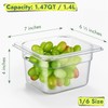 CURTA 6-Pack 1/6 Size 4" Deep NSF Polycarbonate Food Pans
