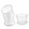 SUPVOX 5sets Clear Nursery Pots with Drainage Holes Transparent for