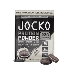Jocko Fuel Jocko Fuel M?lk Whey Protein Powder - Keto, Probiotics, Grass Fed, Digestive Enzymes, Amino Acids, Low Sugar Monk Fruit Blend - Supports Muscle Recovery & Growth (2.5 LB, Cookies & Cream)