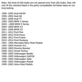 iJDMTOY 16-SMD 1.60" 39mm 6418 C5W LED License Plate Light Bulbs, Xenon White