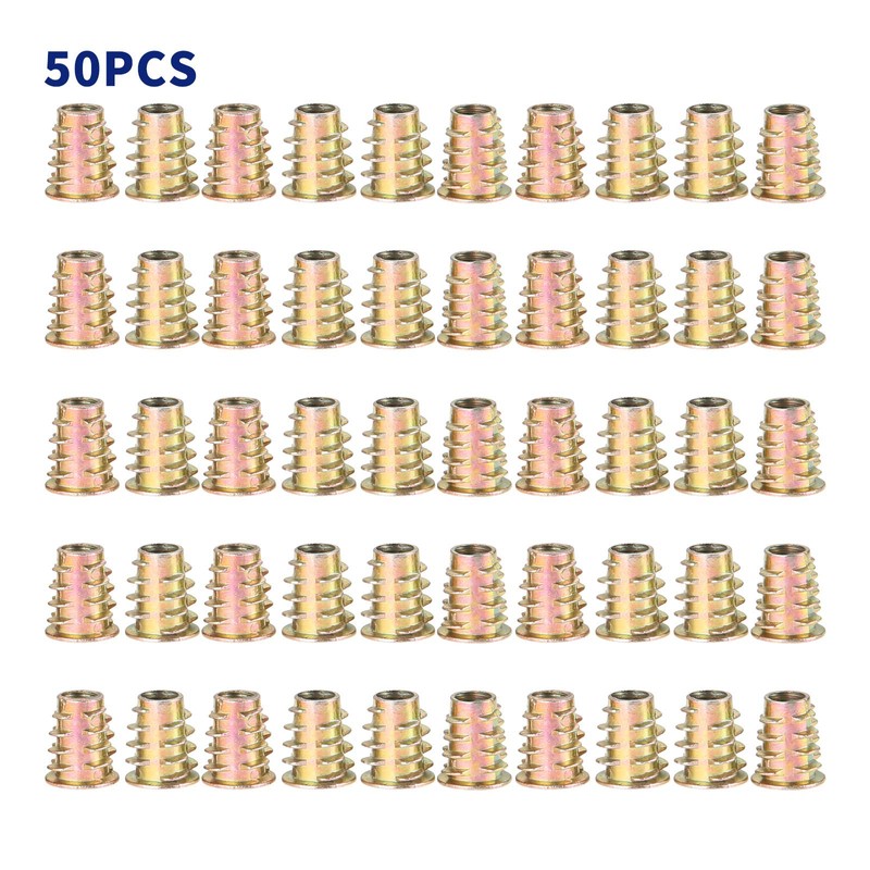 M6* 13MM Hex Socket Screw-in Nuts Hex Drive Nut Wood