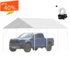KFFKFF Carport Canopy - 118"x236"x74", White Replacement Cover​​