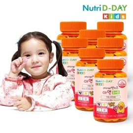 Nutri Day 뉴트리디데이 베이비앤키즈 아연 츄어블 7병 총21개월분 Nutri-D-Day Baby & Kids Zinc Chewable 7 Bottles Total 21 Months' Supply