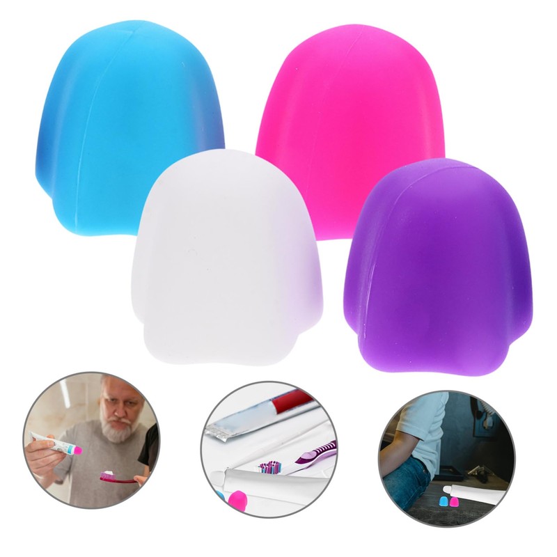Gatuida 12pcs Toothpaste Caps Self-closing Toothpaste Covers for Clean and