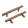 goldenwarm 10 Pack Champagne Bronze Drawer Handles 76mm Hole Centers