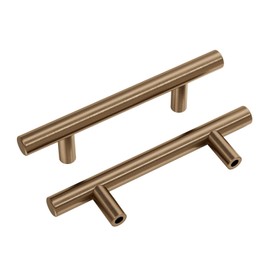 goldenwarm 10 Pack Champagne Bronze Drawer Handles 76mm Hole Centers Champagne Bronze Cabinet Pulls Champagne Drawer Pulls Kitchen Cupboard Handles Champagne Handles
