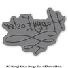 Azeeda A7 'Happy Easter' Unmounted Rubber Stamp (RS00045414)