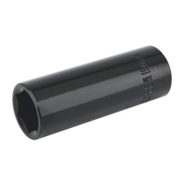Sealey IS1219D Deep Impact Socket, 1/2" Square Drive, 19mm , Black