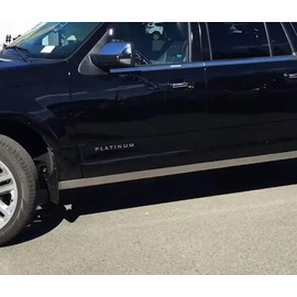 2PC Set Expedition Platinum Door Rear Emblem 3D Badge Nameplate Logo Letter Decal Fit for 150 250 350 (Matte Black)