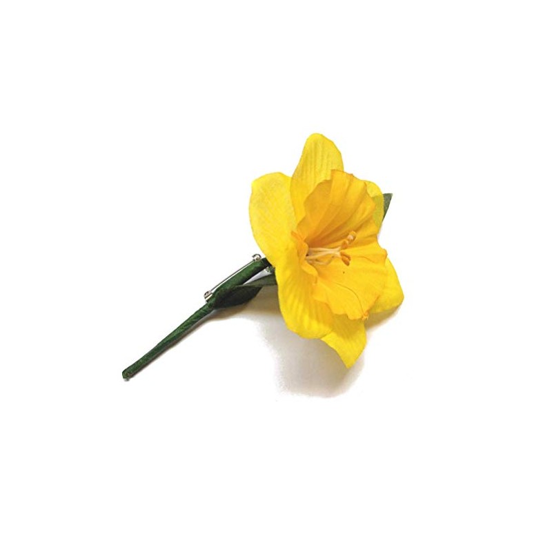 St Davids Day Traditional Welsh Lady Costume - Daffodil Lapel