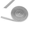 wamovo 10 Metres Sealing Strip, 12 mm, Silver Plastic Piping