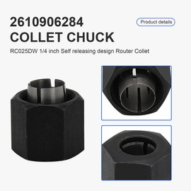 Laofudech 2610906283 1/4” and 2610906284 1/2" Router Collet Kit Replacement for 1613 1617 1618 and 1619 Router