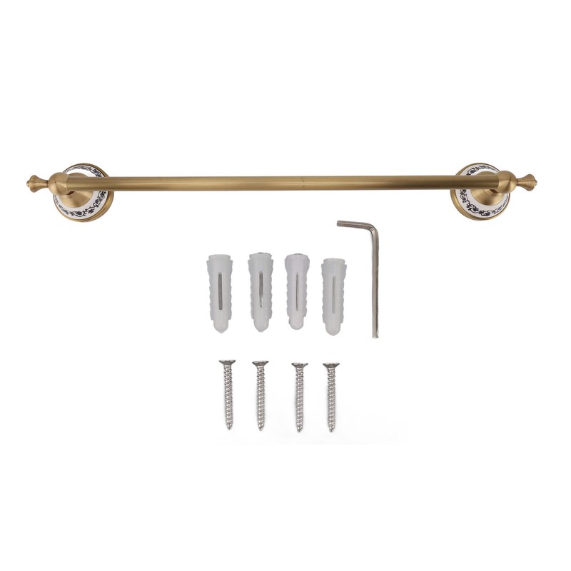 Towel Bar European Style Single Rod Hanging Bath Towel Holder