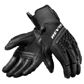 REV'IT! Women's Sand 4 Adventure Travel Motorcycle Gloves (Black - Large)