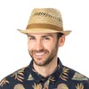 Lipodo Airy Trilby Straw Hat for Men and Women –