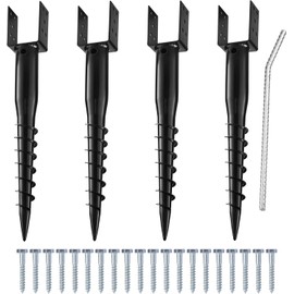 CRIZTA Premium No Dig Ground Anchor DIY Screw in Stake U-Model 27 Inch Fits Standard 4x4 Posts (3.5" X 3.5") Great for Mailbox and Fence Posts
