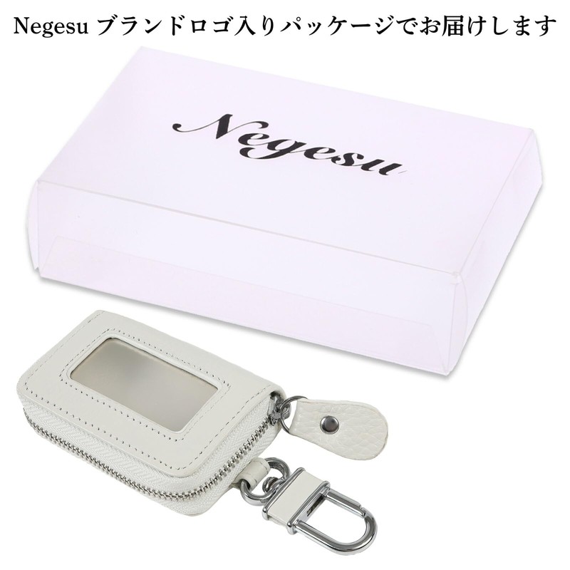 Negesu Smart Key Case with Window and Anti-Shift Cushion, Key