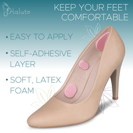 HALUTO Foot Cushion - Corn Plaster Set - Anti - Blisters Plaster Foam - Pressure Points Plasters Feet - Pressure Protection Plasters - Protection for Corns - Pressure Protection Rings