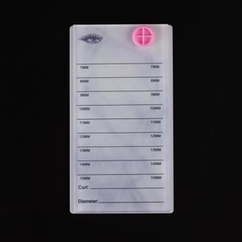 Acrylic Eyelash Pallet For 8 Layers Storage Organizer, Grafting False Eyelashes With 7-15mm Scale Glue Cup Palette, Cosmetic Beauty Extension Supplies (A Marble White Pallet)