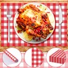 Lincia 100 Pcs Checkered Disposable Paper Placemats Bulk Buffalo Plaid