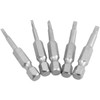 Wolfride 5Pcs Magnetic Triangle Screwdriver Bits1.8/2/2.3/2.7/3mm, 1/4" Hex Shank Triangle