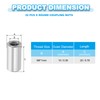 sourcing map Round Coupling Nuts, M6x1mm Female Thread 20mm(0.79") 304