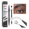 2 En 1 Delineado De Cejas Waterproof Con 2 Puntas