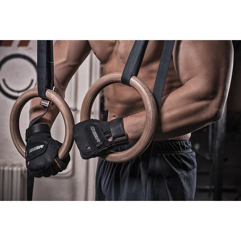 Chiba Herren Handschuh Strongman Gripper, Schwarz, L, 44102
