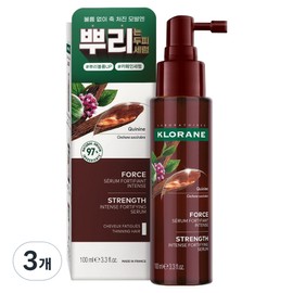 Klorane Quinine Scalp Anti-Aging Ampoule Serum, 100ml, 3 pieces / 클로란 퀴닌 두피 안티에이징 앰플 세럼, 100ml, 3개