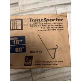 Tranzsporter 16 In. 2x6 60 Degree Fixed Roof Bracket 60603 Pack of 12