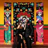 3Pcs Day of the Dead Door Cover Dia De Los