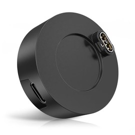 USB-C Charger Adapter for Garmin Watch Charger, Upgraded Charging Cradle Dock Station for Garmin Watch Fenix 7 7S 7X 6 6S 6X 5 5S Plus, Forerunner 245 945,Instinct,Vivoactive 4 4S 3,Venu (Black)