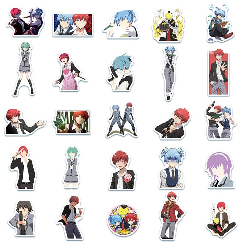 50 pieces for assassination classroom sticker set anime for assassination