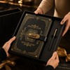 SIMDAO A5 Vintage Leather Journal With Lock, Secret Diary Gift