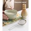 Matcha Whisk Set 8 Pcs,17 oz Matcha Bowl with Spout,Matcha