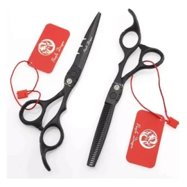 Purple Dragon Hermoso Set Tijeras Corte Cabello Peluquero Estuche 5.5