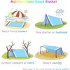 UKKQES Beach Blanket Oversized Extra Large 200 X 210 CM,Waterproof