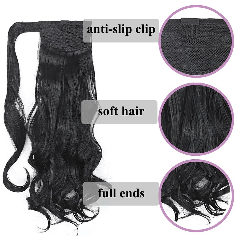 Ponytail Clip-In Ponytail Braid Extension Hairpiece Hair Piece Wavy Like