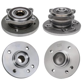 Detroit Axle - 4pc Wheel Bearing Hubs Kit for 02-06 Mini Cooper 2002 2003 2004 2005 2006, 4 Front & Rear Wheel Bearing and Hubs Assembly Replacement