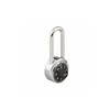 MASTER LOCK Combination Padlock,2 in,Round,Silver