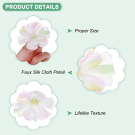 M METERXITY 100-Pack Artificial Flower Heads, Silk Fake Plum Blossom Head for Wedding/Garland/Hat/Shoes/Party Decoration, Faux Bulk Flower Petals [1.97 Inch, Colorful]