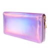 TENDYCOCO Wallet Holographic Zipper Long Wallet Credit Card Holder Clutch