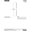 KOHLER K-45981-2BZ Awaken 72-Inch Ribbon Hose, Oil-Rubbed Bronze