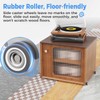 Mixizigoz Mini Side Mount Casters, Low Profile Caster Wheel- Rigid