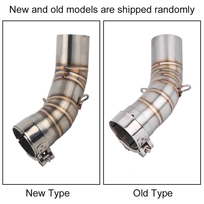 Motorcycle Full Exhaust System Middle Pipe Link Connect for Kawasaki