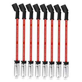 Juego de cables de bujía de 10,2 mm con mangas de metal, cables de bujía compatibles con Chevy 5.3 6.0L 6.2L GMC Silverado Tahoe V8 LS Truck