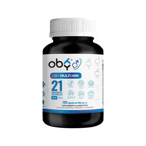 Vitaminas Para Hombre TESTO 120 Caps, 21 ingredientes: Maca Negra,