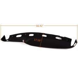DOTCOM Molded ABS Dash Cover Pad Compatible with 1998 1999 2000 2001 Dodge Ram 1500 (submodel: Laramie Sport ST WS)/1998 1999 2000 2001 2002 Dodge Ram 2500/3500 Base 99815013